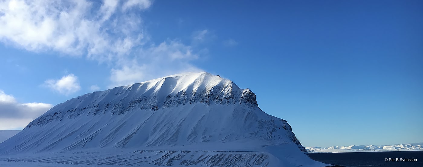 Svalbard smukke landskab
